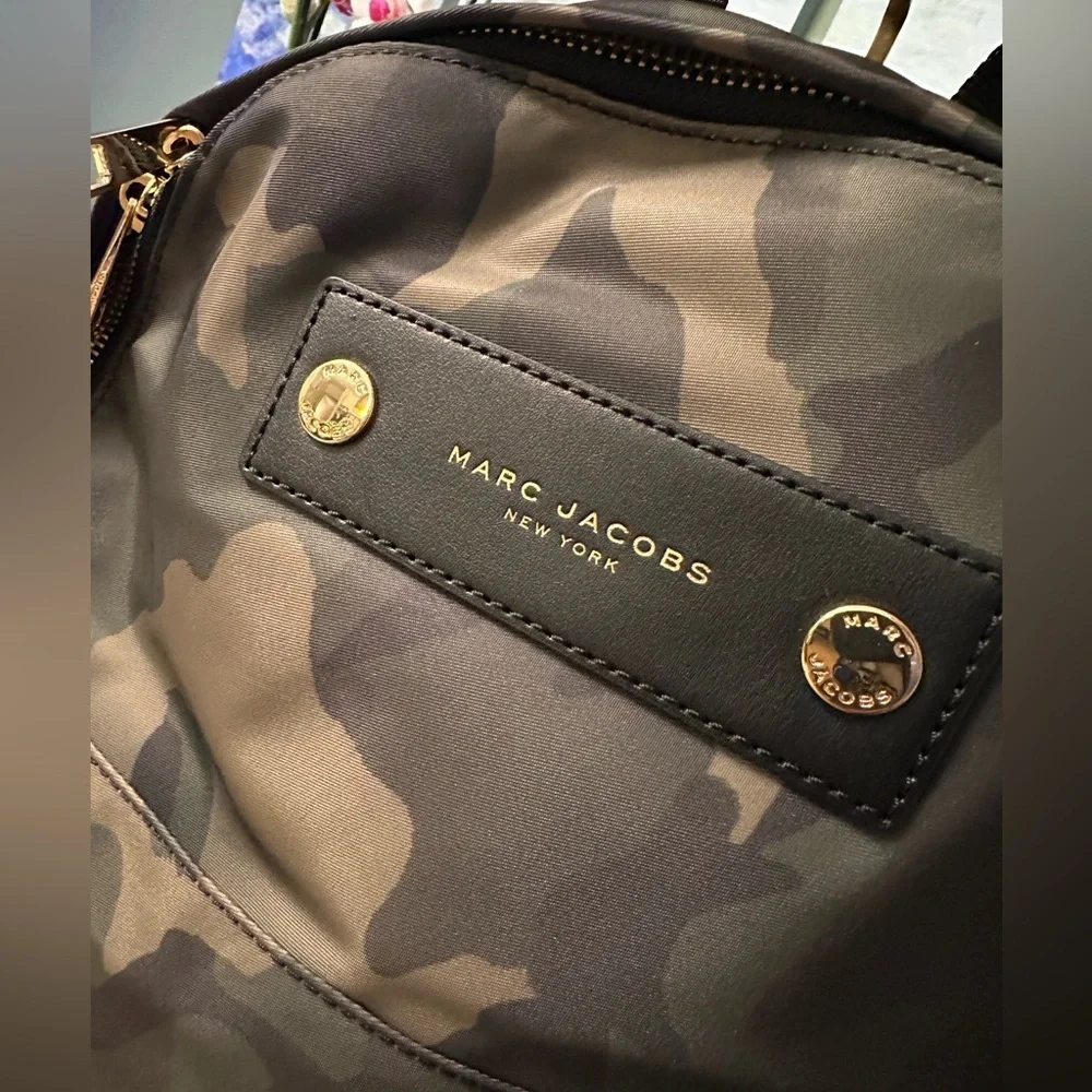 NWT! NEW! Marc Jacobs Preppy Backpack -Nylon Brown Camouflage Unisex Men Women